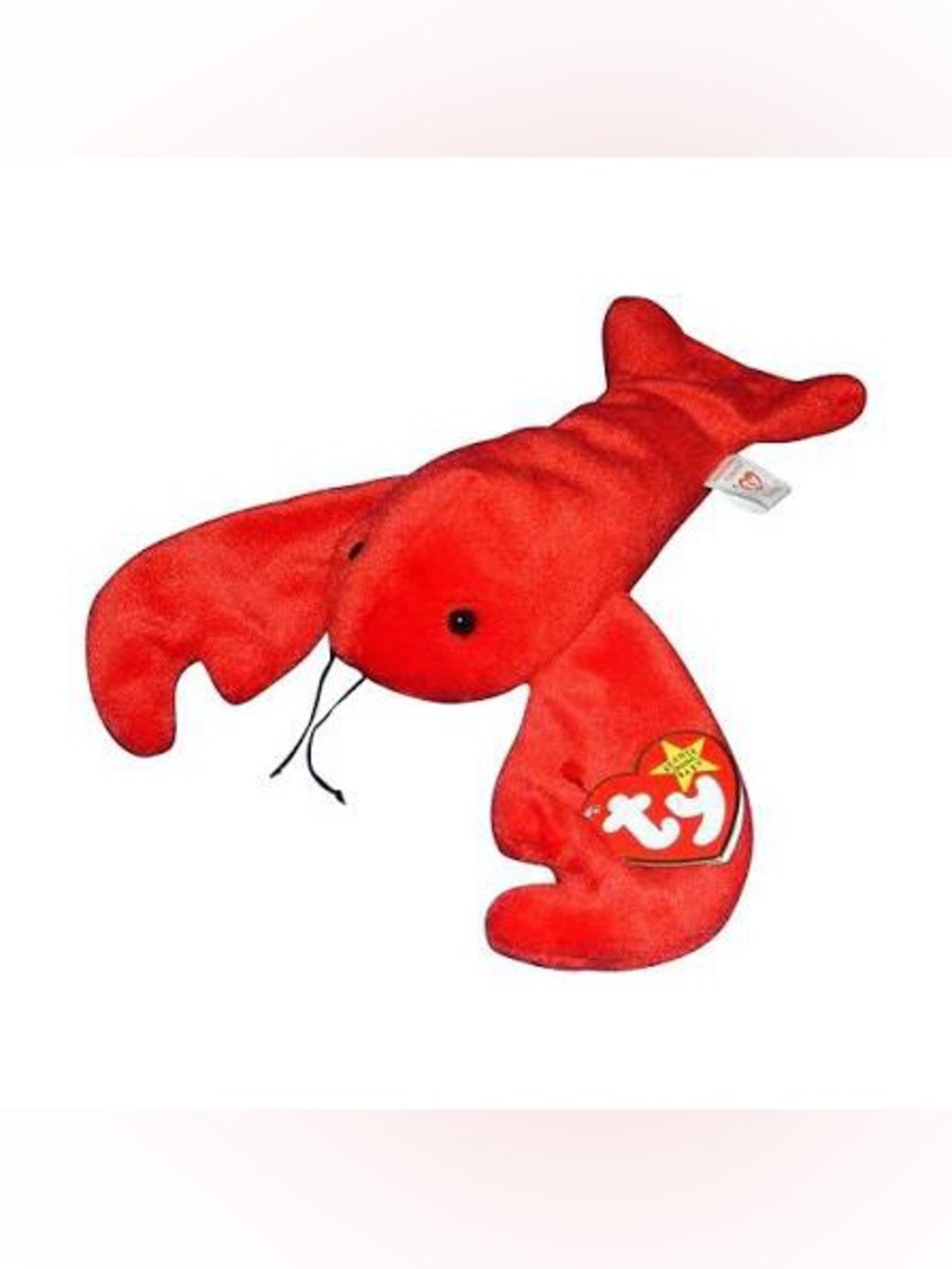 Ty Beanie Baby Pinchers  Red Lobster Plush Toy Collectible  1993